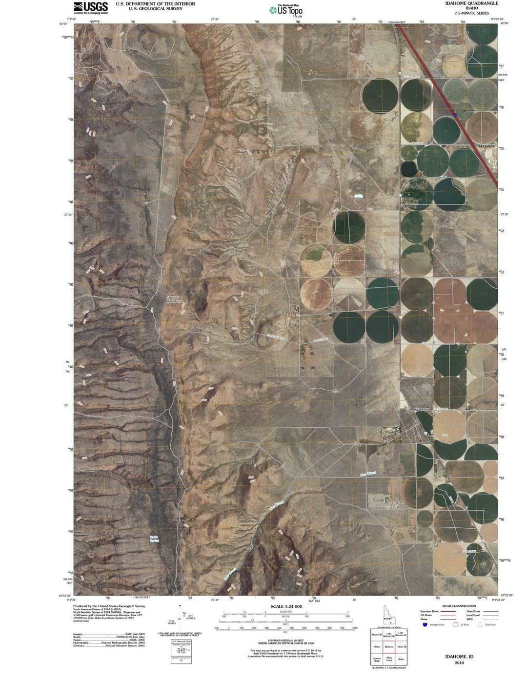 2010 Idahome, ID - Idaho - USGS Topographic Map