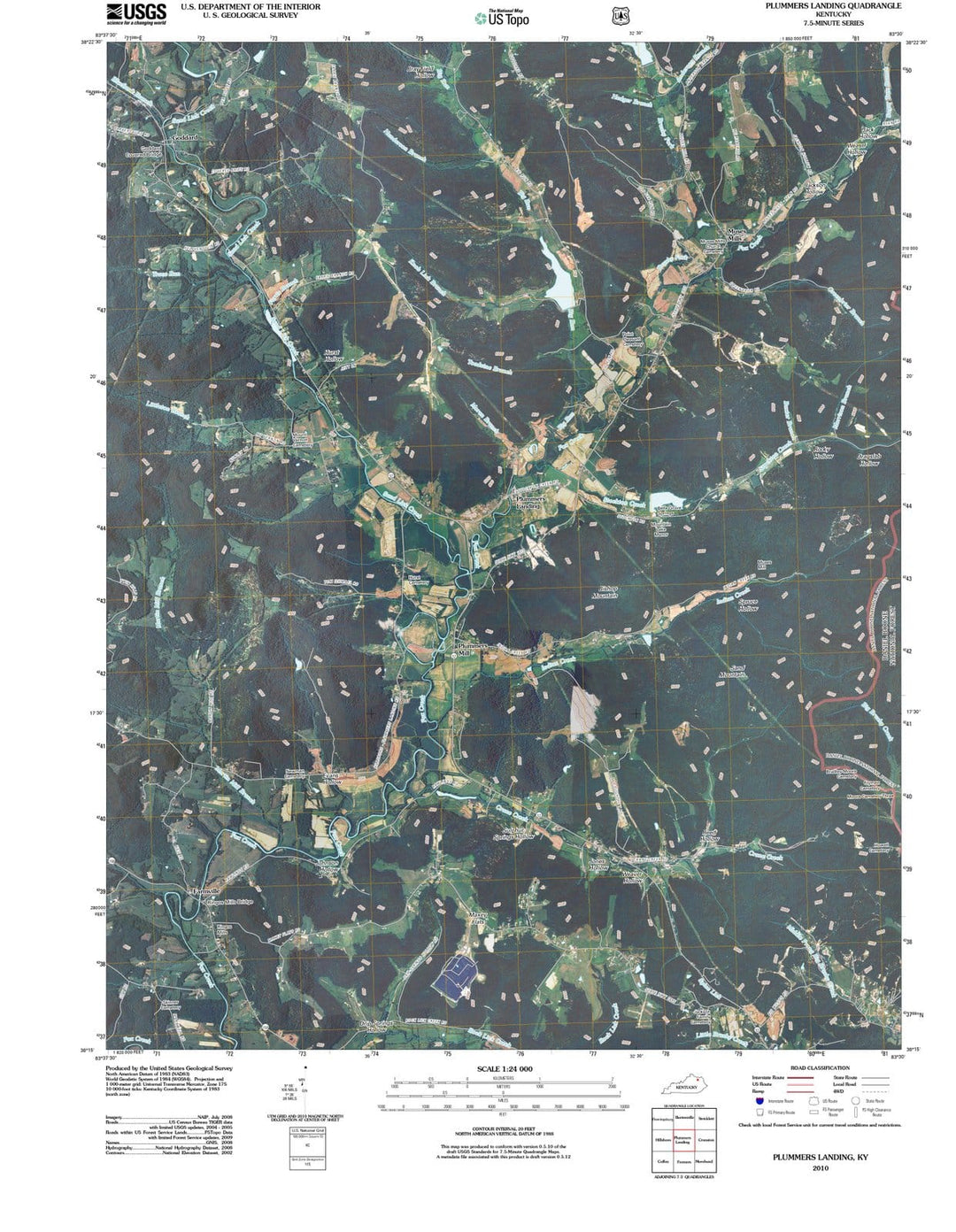 2010 Plummers Landing, KY - Kentucky - USGS Topographic Map