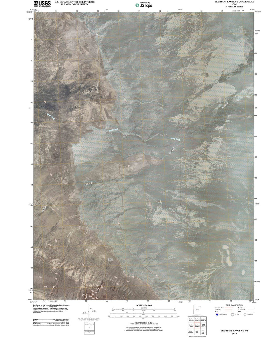 2010 Elephant Knoll, UT - Utah - USGS Topographic Map v2