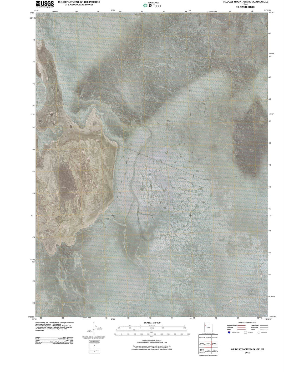 2010 Wildcat Mountain, UT - Utah - USGS Topographic Map v2