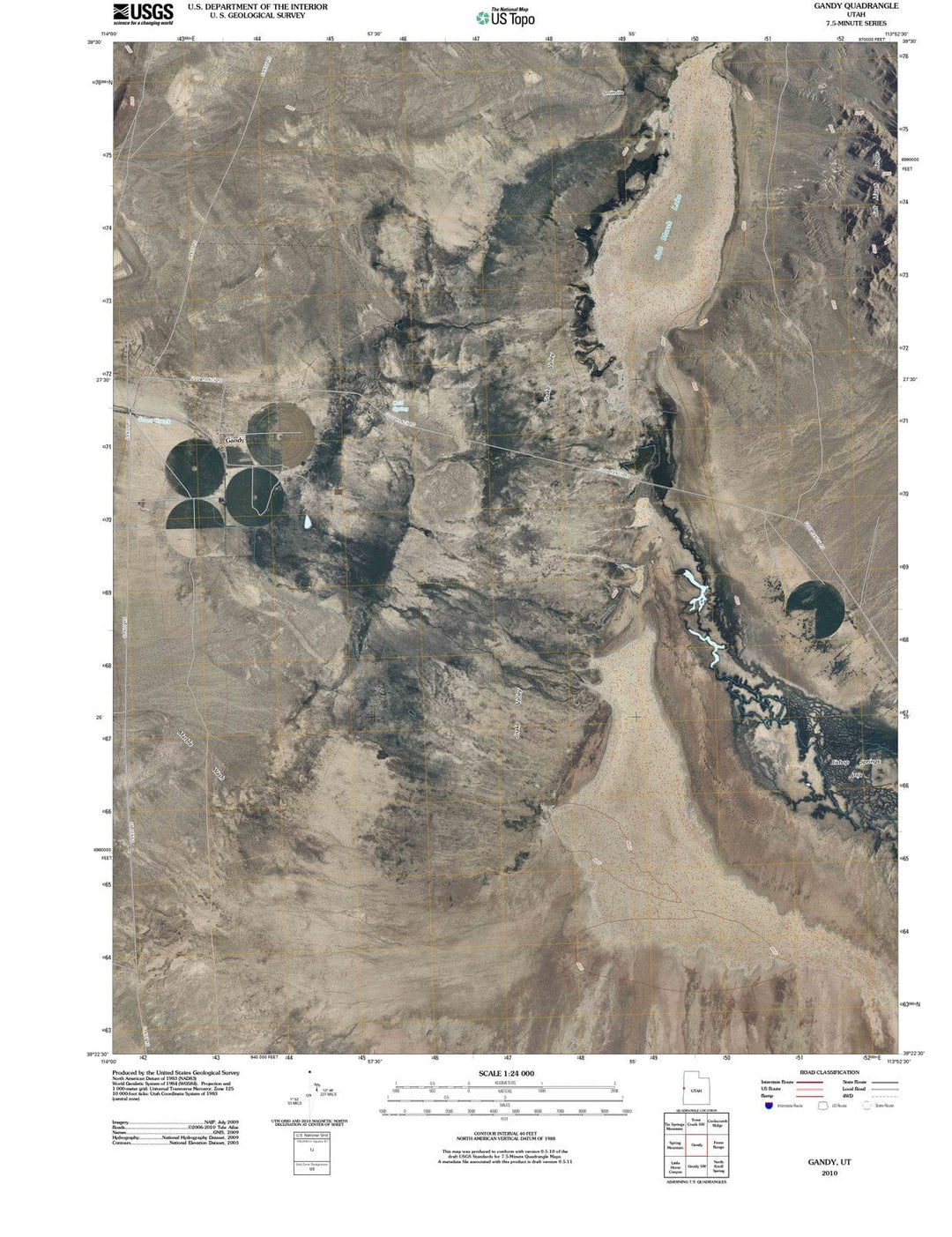 2010 Gandy, UT - Utah - USGS Topographic Map