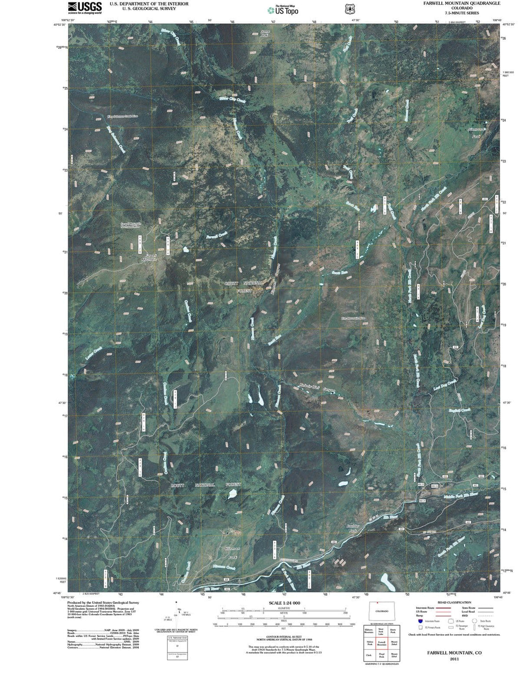 2011 Farwell Mountain, CO - Colorado - USGS Topographic Map