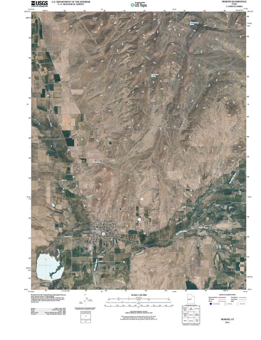 2011 Moroni, UT - Utah - USGS Topographic Map