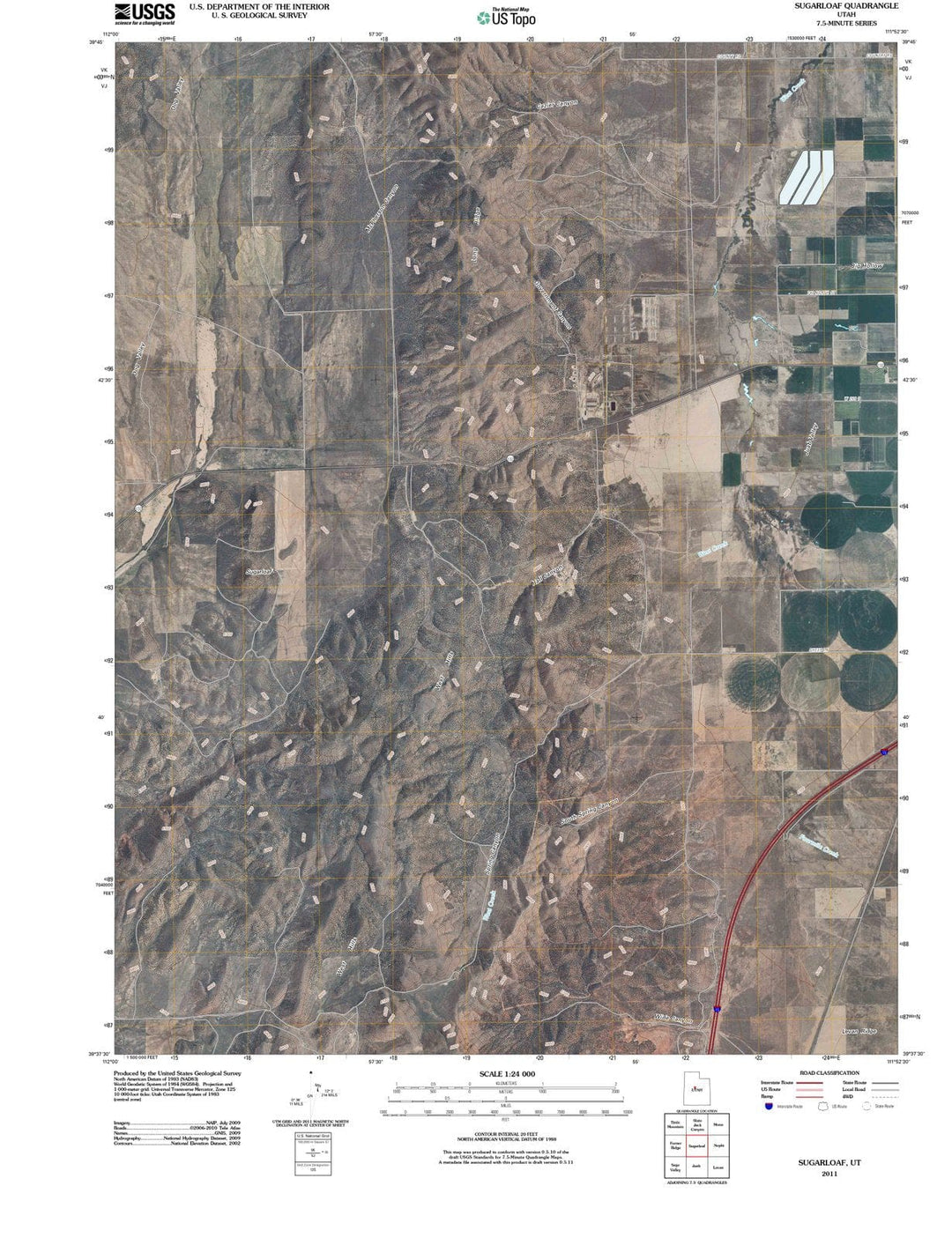 2011 Sugarloaf, UT - Utah - USGS Topographic Map