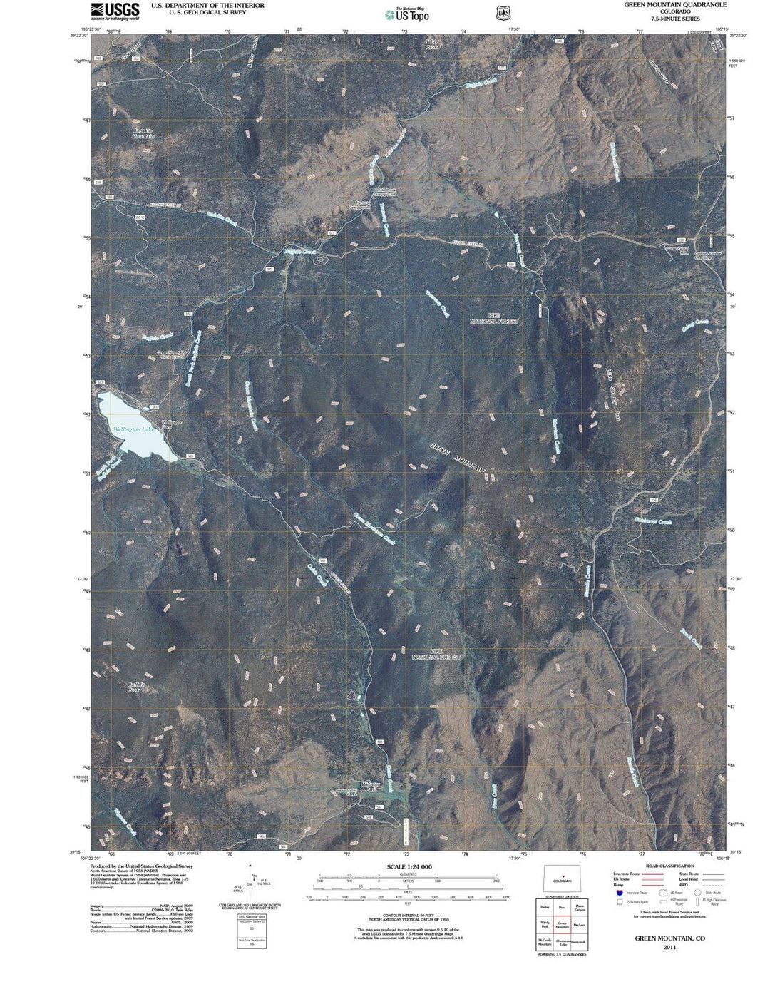 2011 Green Mountain, CO - Colorado - USGS Topographic Map