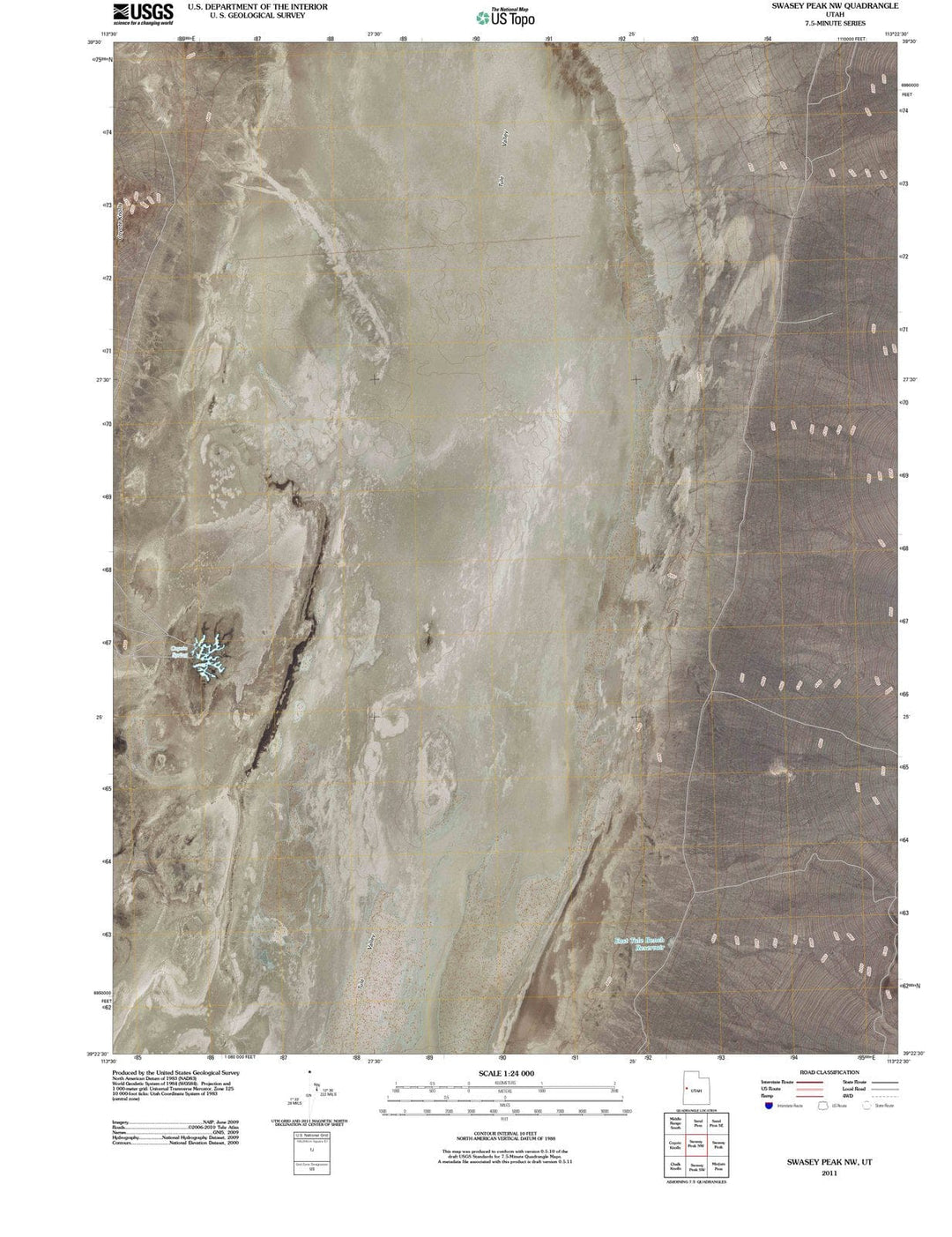 2011 Swasey Peak, UT - Utah - USGS Topographic Map