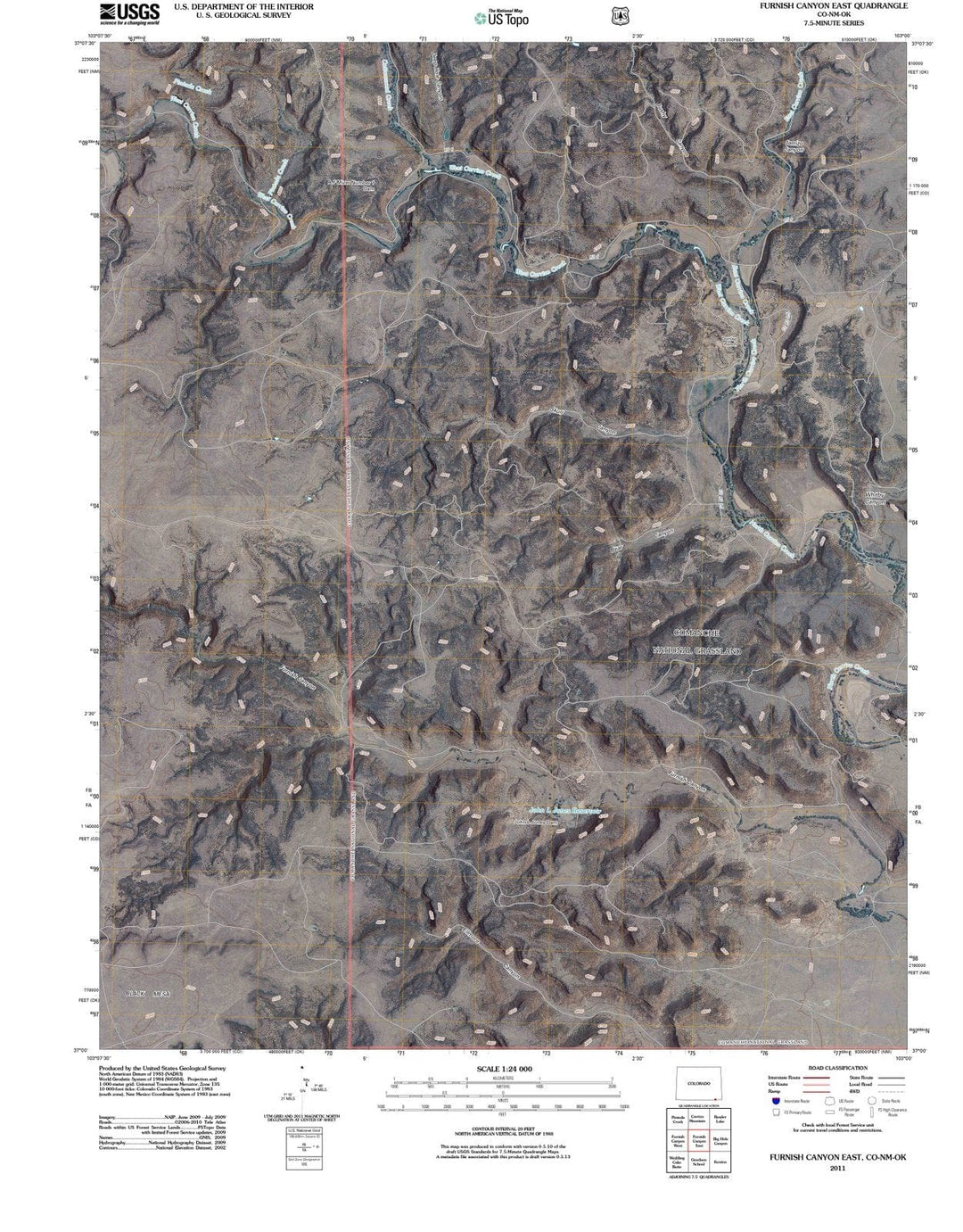 2011 Furnish Canyon East, CO - Colorado - USGS Topographic Map
