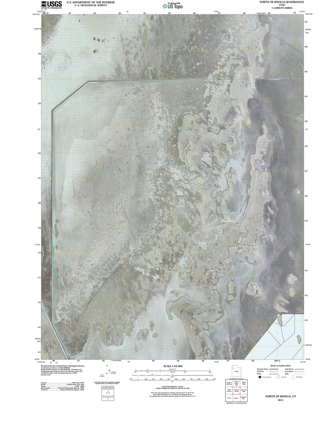 2011 North of Knolls, UT - Utah - USGS Topographic Map