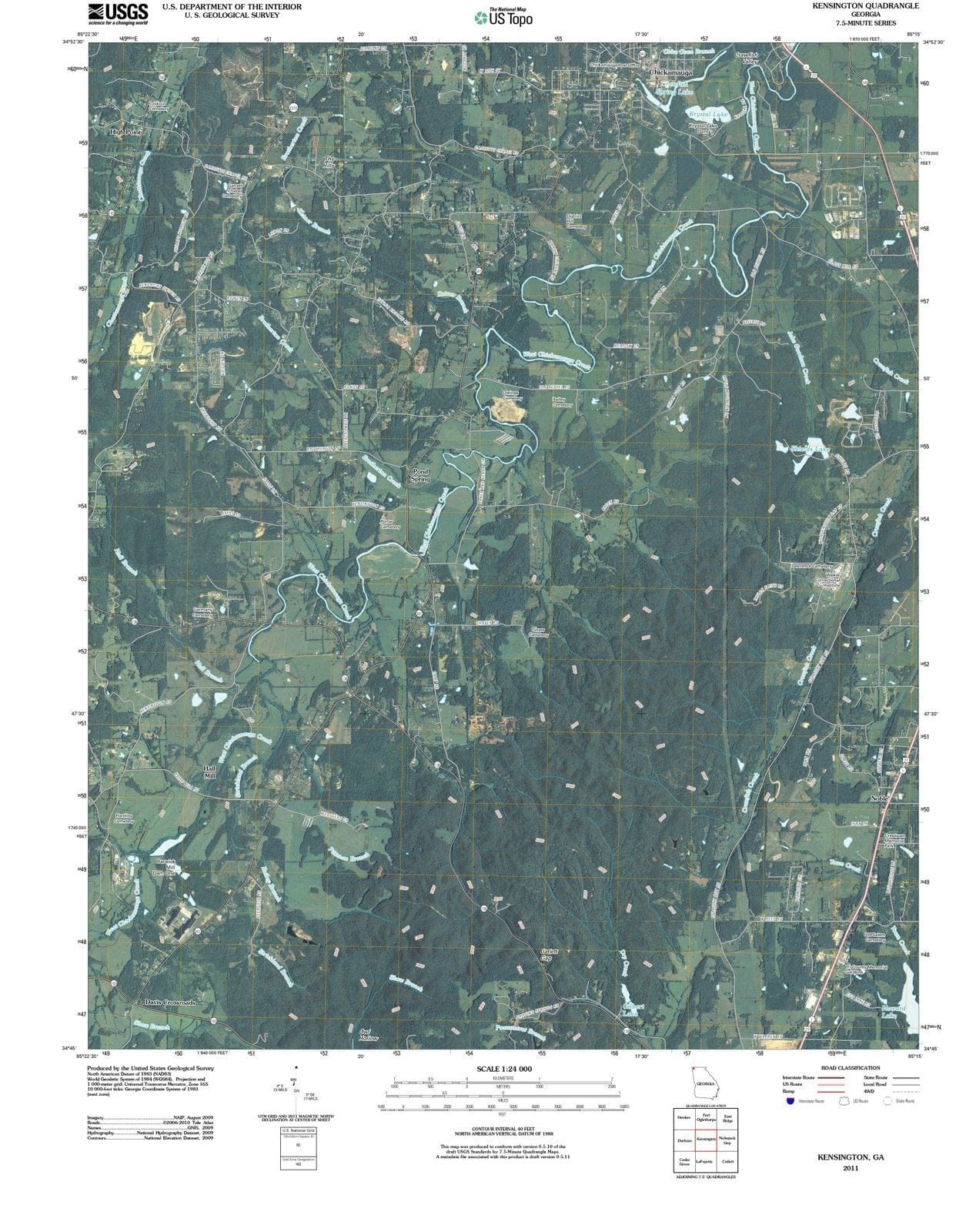 2011 Kensington, GA - Georgia - USGS Topographic Map