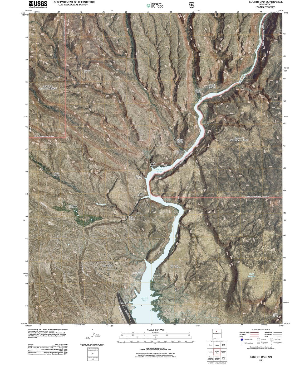 2011 Cochitiam, NM - New Mexico - USGS Topographic Map