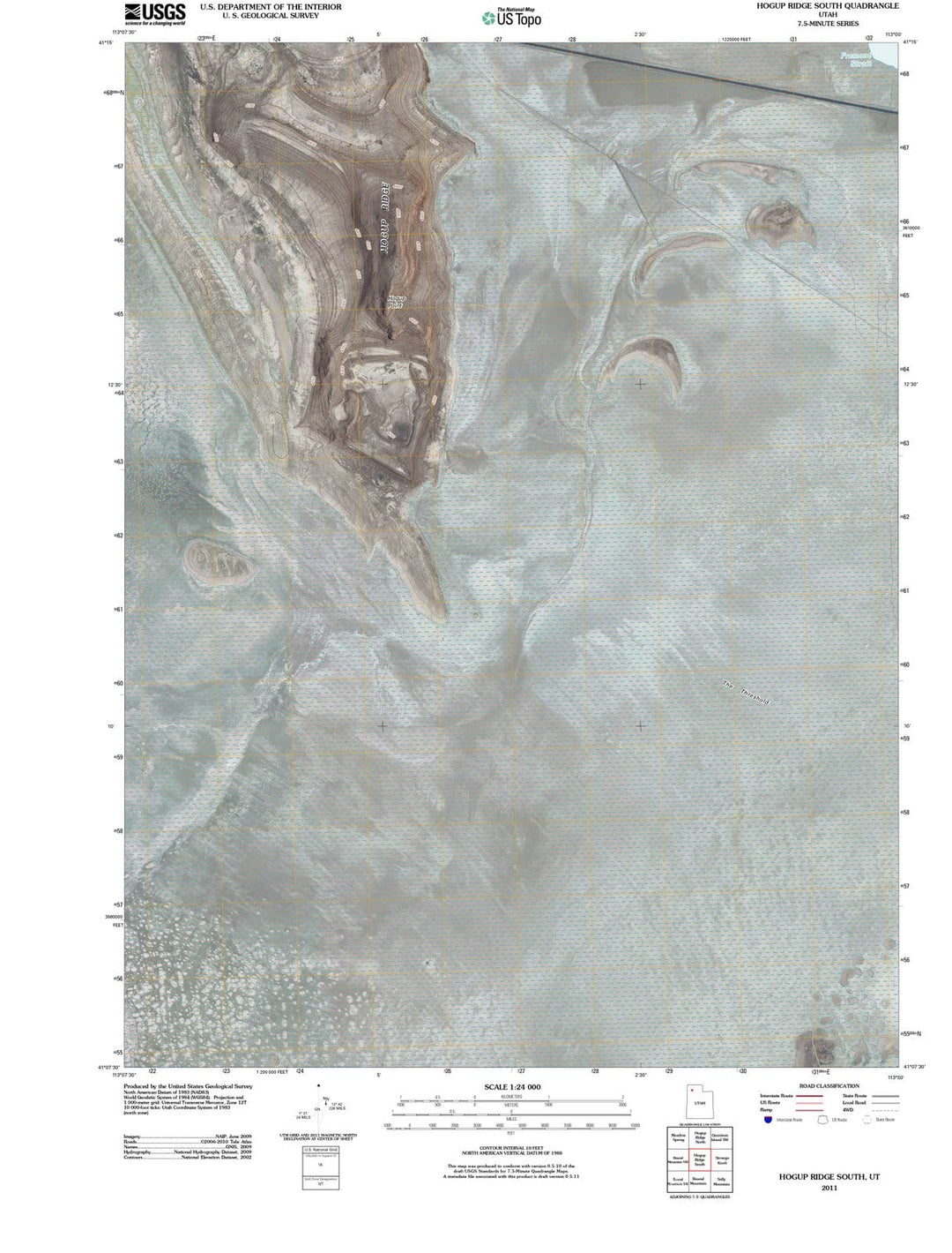 2011 Hogup Ridge South, UT - Utah - USGS Topographic Map