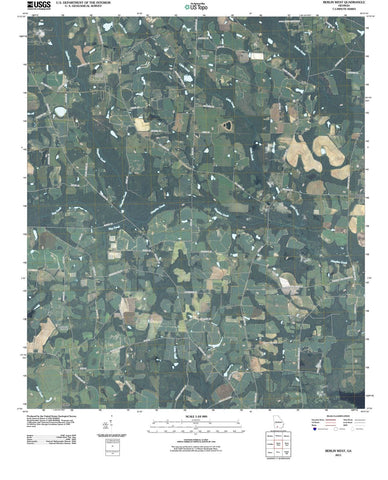 2011 Berlin West, GA - Georgia - USGS Topographic Map