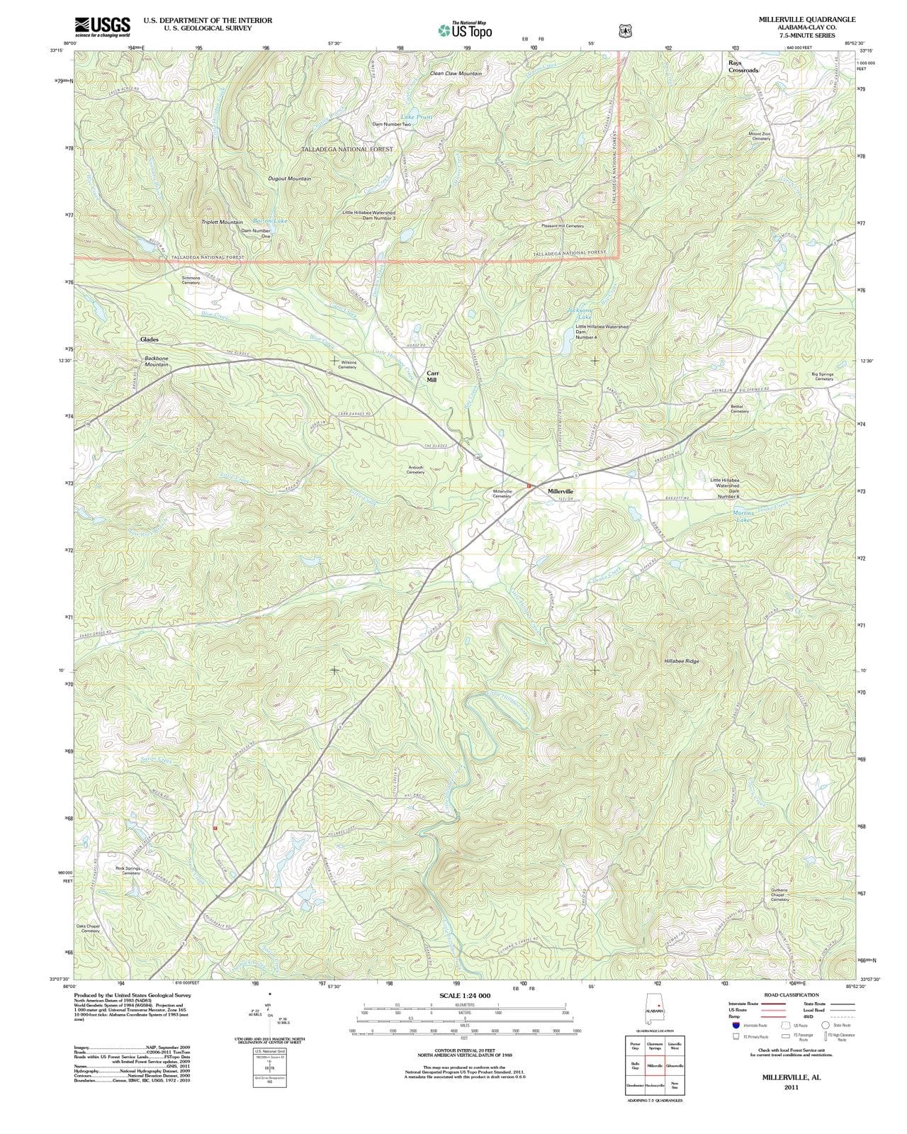 2011 Millerville, AL - Alabama - USGS Topographic Map