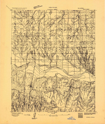 1893 Minco, OK - Oklahoma - USGS Topographic Map