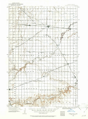 1895 Casselton, ND - North Dakota - USGS Topographic Map