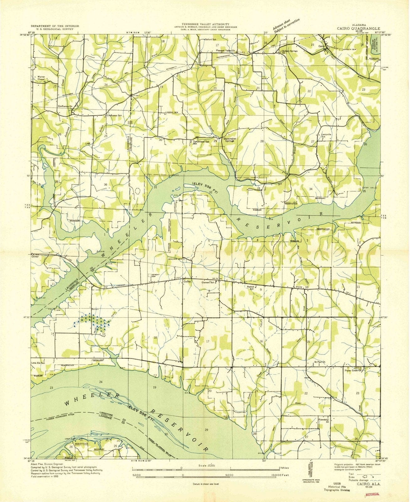 1936 Cairo, AL - Alabama - USGS Topographic Map