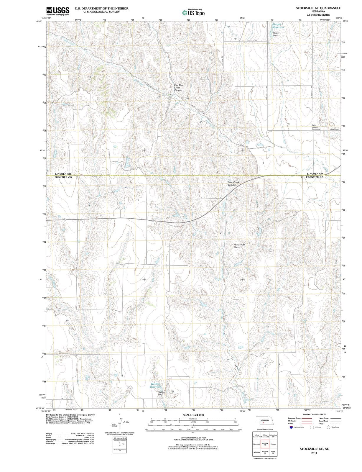 2011 Stockville, NE - Nebraska - USGS Topographic Map v2
