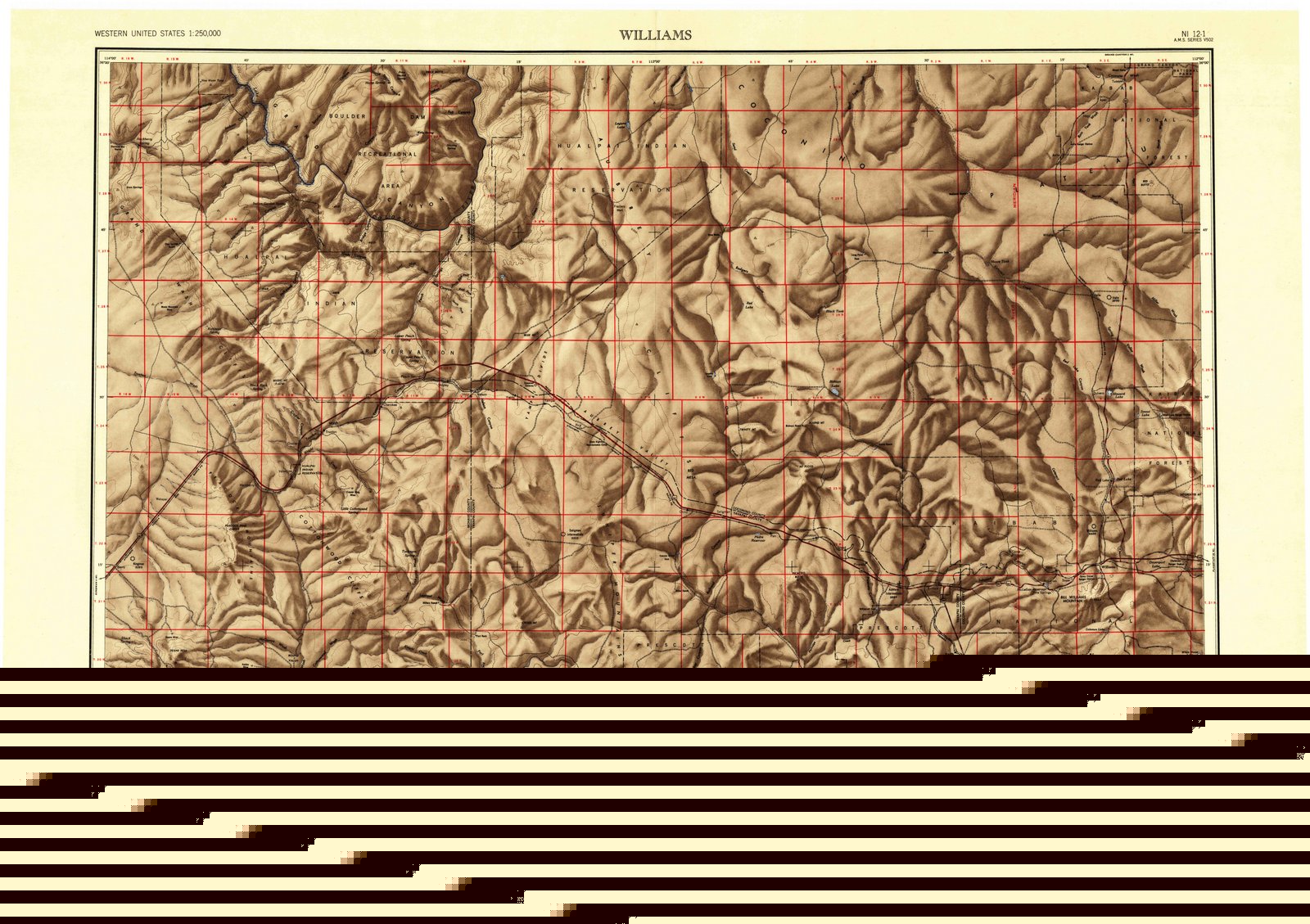 1948 Williams, AZ - Arizona - USGS Topographic Map