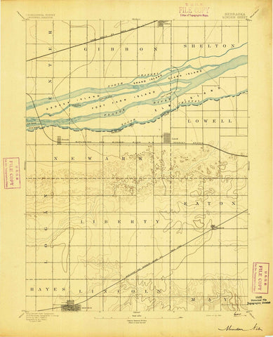 1894 Minden, NE - Nebraska - USGS Topographic Map