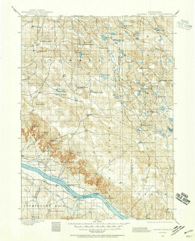 1896 Browns Creek, NE - Nebraska - USGS Topographic Map
