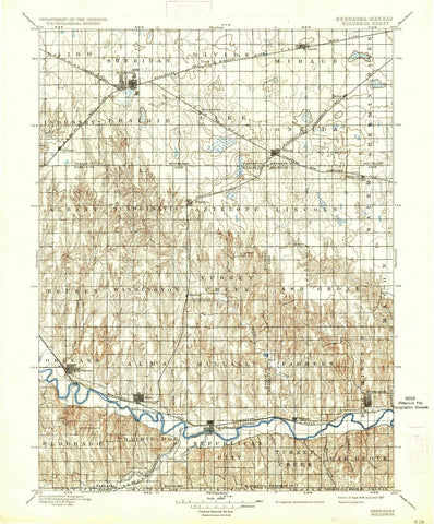 1896 Holdrege, NE - Nebraska - USGS Topographic Map