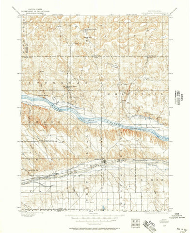 1897 Ogallala, NE - Nebraska - USGS Topographic Map