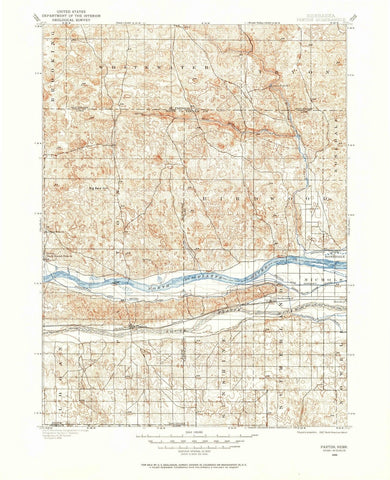 1898 Paxton, NE - Nebraska - USGS Topographic Map