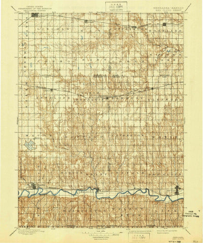 1897 Red Cloud, NE - Nebraska - USGS Topographic Map