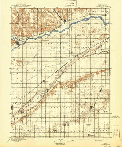 1896 Stromsburg, NE - Nebraska - USGS Topographic Map