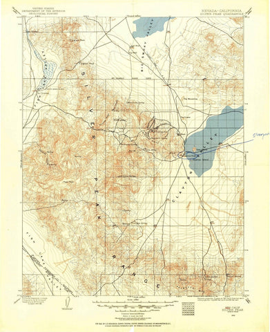 1898 Silver Peak, NV - Nevada - USGS Topographic Map