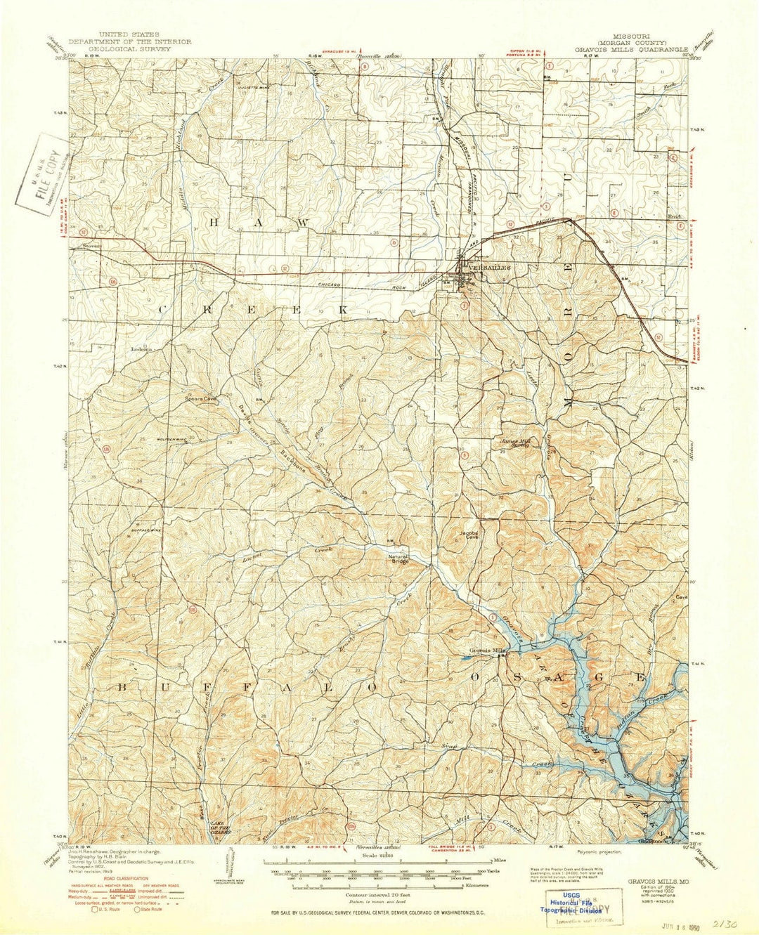 1904 Gravois Mills, MO - Missouri - USGS Topographic Map