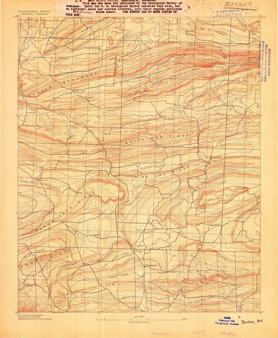 1906 Barber, AR - Arkansas - USGS Topographic Map