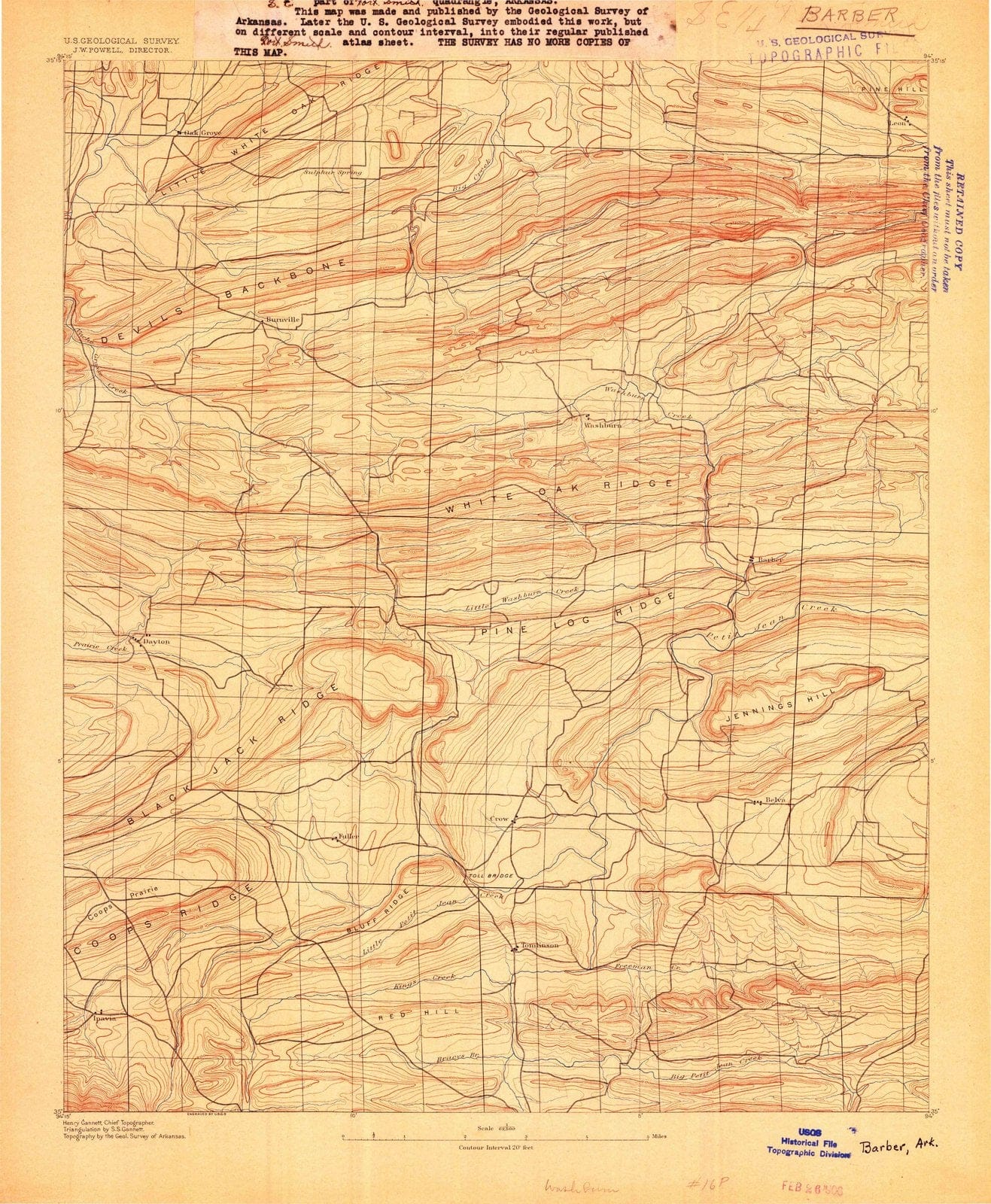 1906 Barber, AR - Arkansas - USGS Topographic Map