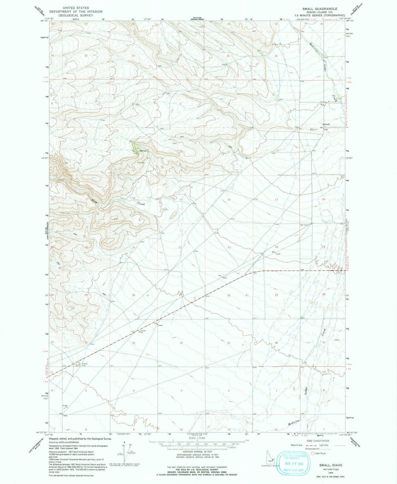 1964 Small, ID - Idaho - USGS Topographic Map