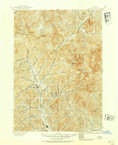 1895 Hailey, ID - Idaho - USGS Topographic Map