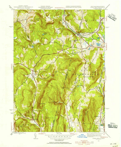1944 State Line, MA - Massachusetts - USGS Topographic Map v2