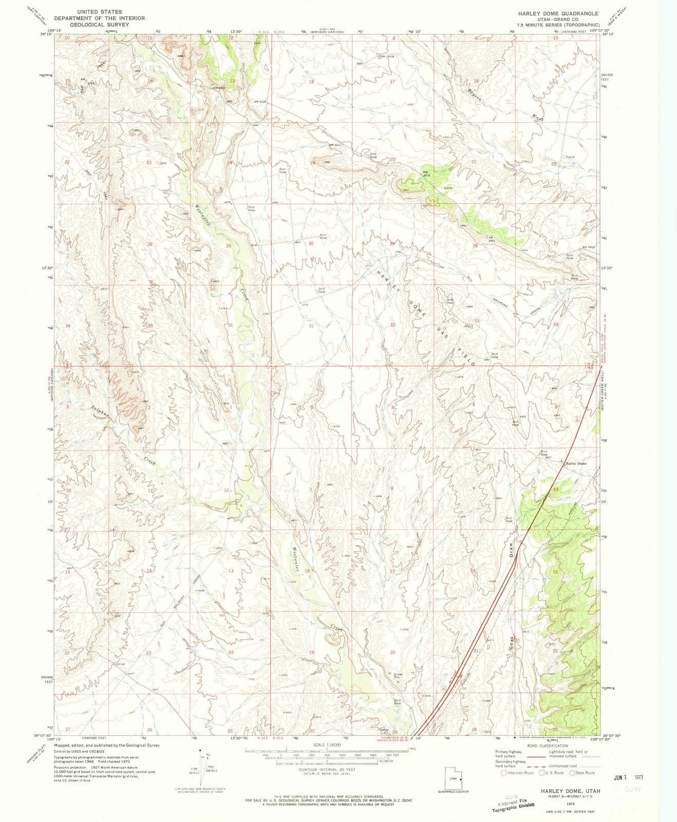 1970 Harleyome, UT - Utah - USGS Topographic Map