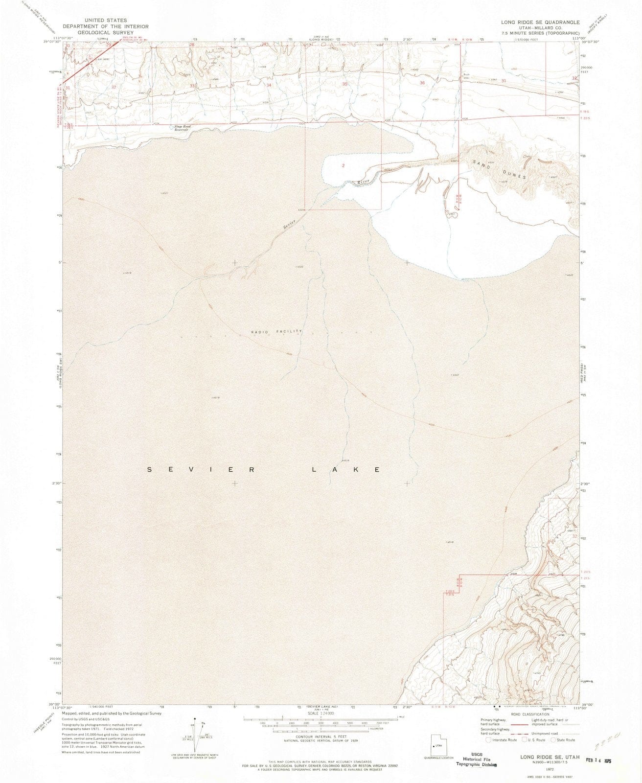 1972 Long Ridge, UT - Utah - USGS Topographic Map