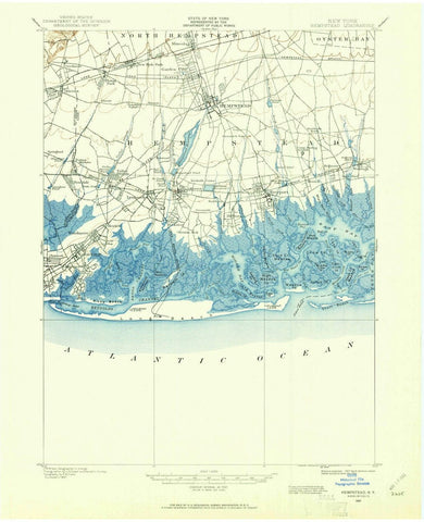 1897 Hempstead, NY  - New York - USGS Topographic Map