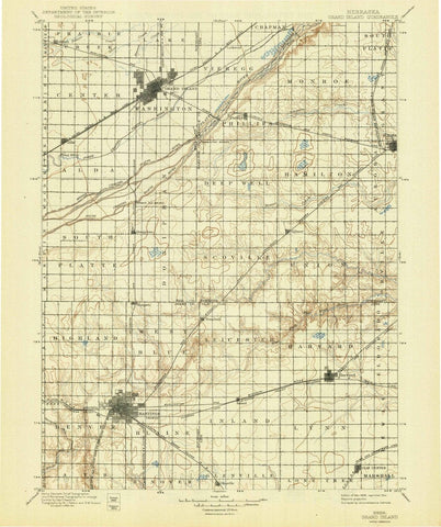 1898 Grand Island, NE  - Nebraska - USGS Topographic Map