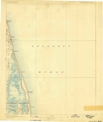 1893 Virginia Beach, VA  - Virginia - USGS Topographic Map