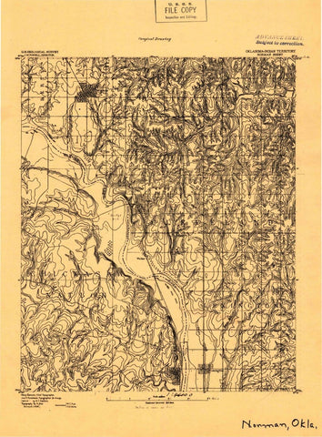 1893 Norman, OK  - Oklahoma - USGS Topographic Map v2
