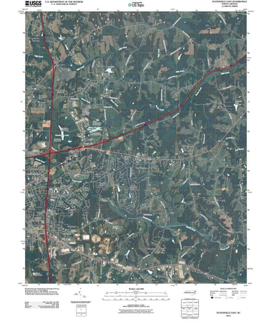 2010 Statesville, NC - North Carolina - USGS Topographic Map