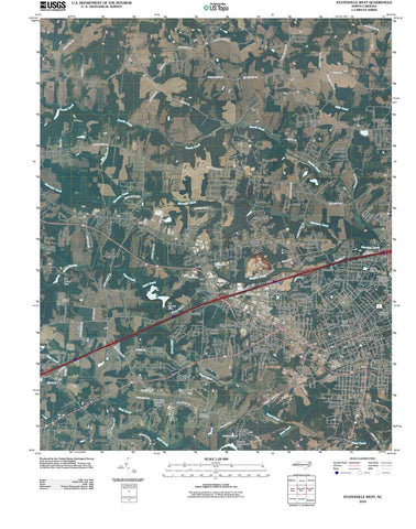 2010 Statesville, NC - North Carolina - USGS Topographic Map v2