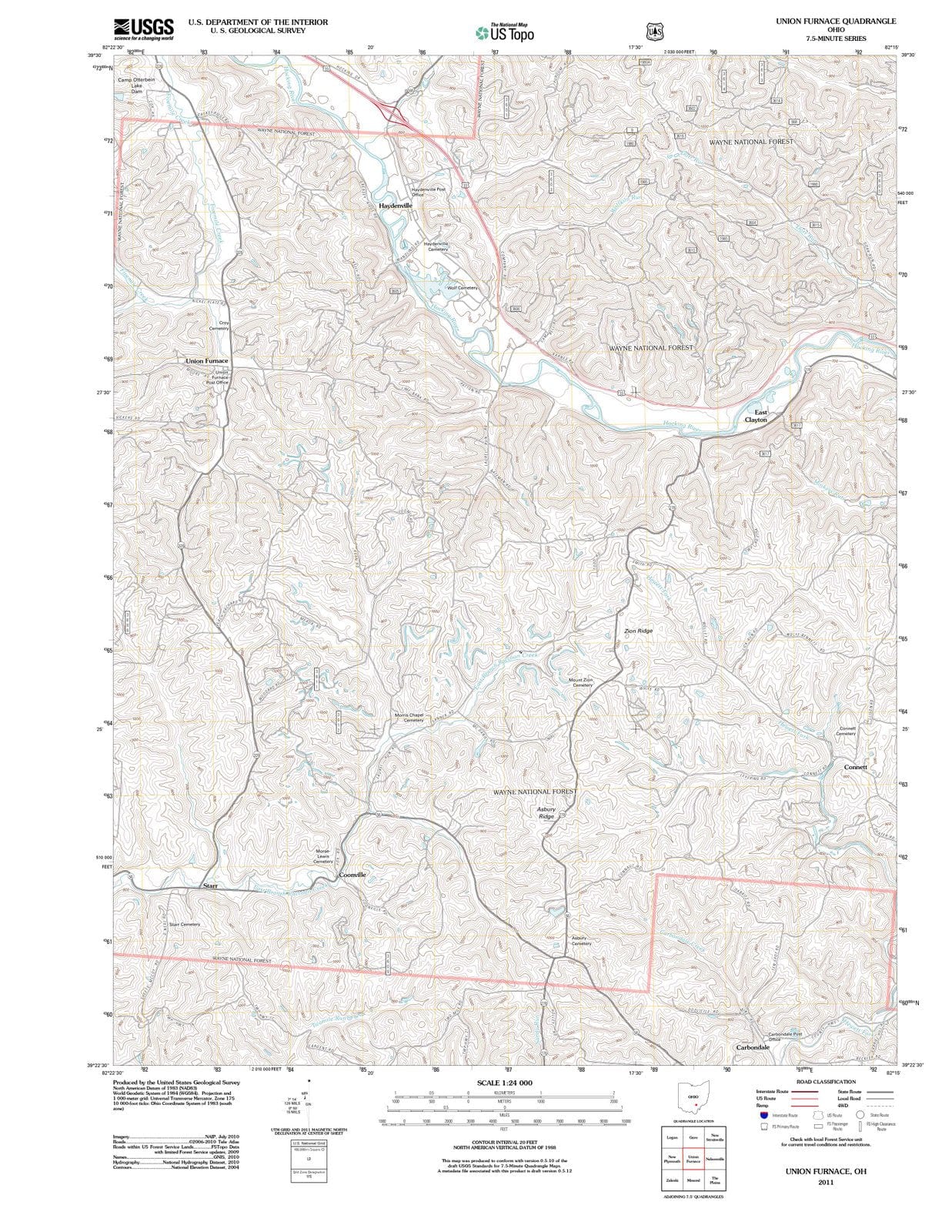 2011 Union, OH - Ohio - USGS Topographic Map