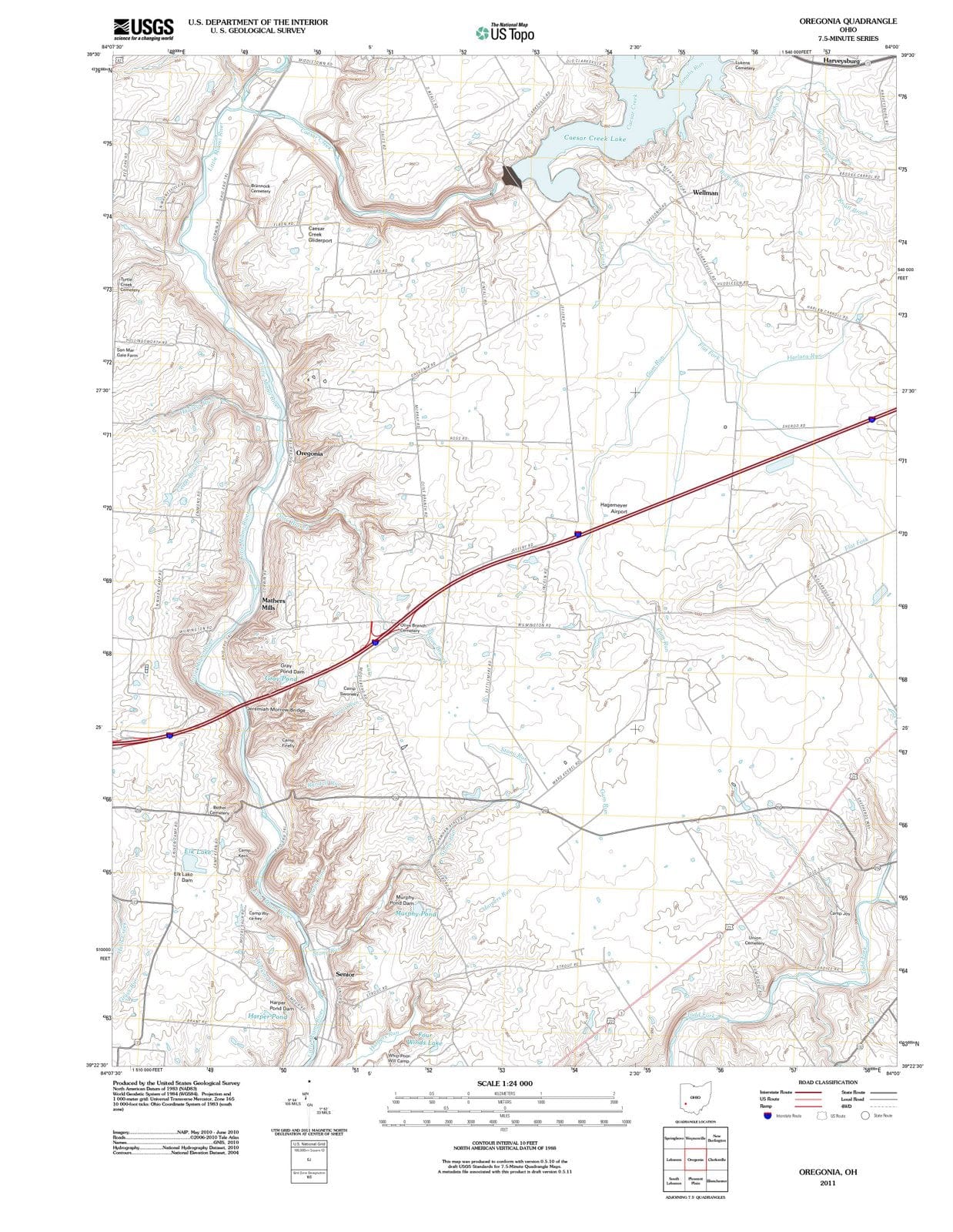 2011 Oregon, OH - Ohio - USGS Topographic Map