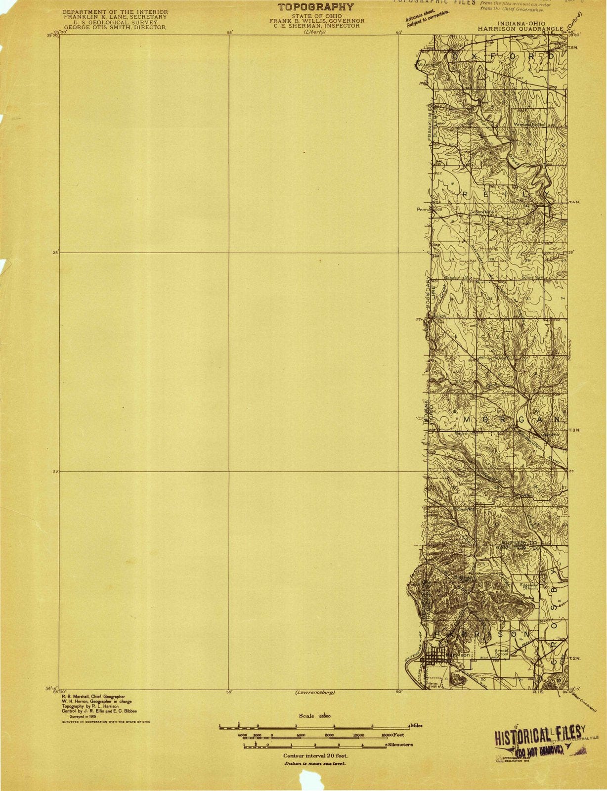 1915 Harrison, OH - Ohio - USGS Topographic Map