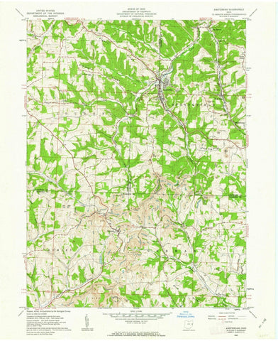 1960 Amsterdam, OH - Ohio - USGS Topographic Map