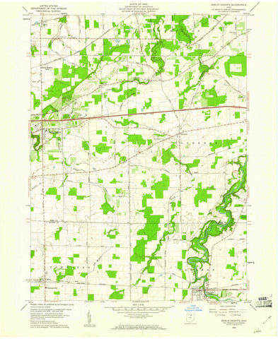 1959 Berlin Heights, OH - Ohio - USGS Topographic Map