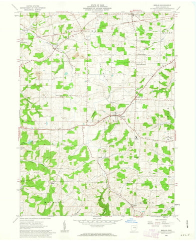 1962 Berlin, OH - Ohio - USGS Topographic Map